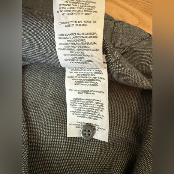 Mountain Hardwear Men’s Button Short Sleeve Shirt Charcoal Size Medium - Picture 7 of 9